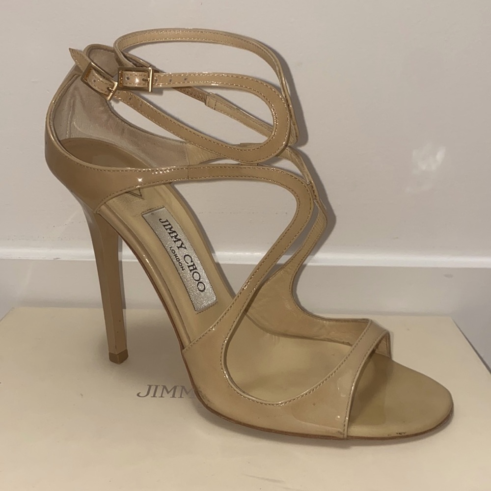 Jimmy Choo lance tan patent